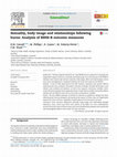 Research paper thumbnail of Sexuality, body image and relationships following burns: Analysis of BSHS-B outcome measures