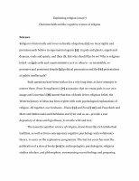 Research paper thumbnail of Explaining religion (away?): Christian faith and the cognitive science of religion