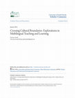 Research paper thumbnail of Crossing Cultural Boundaries: Explorations in Multilingual Teaching and Learning