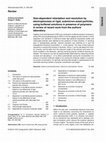 Research paper thumbnail of Size-dependent retardation and resolution by electrophoresis of rigid, submicron-sized particles, using buffered solutions in presence of polymers: A review of recent work from the authors' laboratory