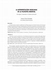 Research paper thumbnail of La interpretación hegeliana de la filosofía medieval, por Arsenio GINZO FERNÁNDEZ