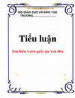 Research paper thumbnail of [Tiểu luận] Tìm hiểu Vườn quốc gia Yok Đôn