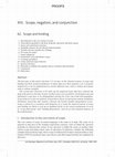 Research paper thumbnail of Scope and binding / 2011