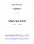 Research paper thumbnail of Overshootings and Reversals: The Role of Monetary Policy