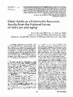 Research paper thumbnail of Older Adults as a Community Resource: Results From the National Survey of Self-Care and Aging