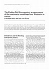 Research paper thumbnail of The Finding Pitt-Rivers project: a reassessment of the numismatic assemblage from Woodcutts in context Pitt-Rivers and the Finding Pitt-Rivers project. Wiltshire Archaeological and Natural History Magazine 110 (2017)