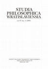 Research paper thumbnail of Studia Philosophica Wratislaviensia IV 4 (2009)