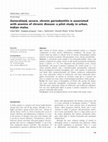 Research paper thumbnail of Chronic Generalized Severe Periodontitis is associated with Anaemia of Chronic Disease- A Pilot study in urban Indian males