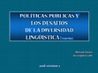 Research paper thumbnail of POLÍTICAS PUBLICAS Y LOS DESAFÍOS DE LA DIVERSIDAD LINGÜÍSTICA: Caso Perú