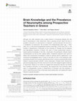 Research paper thumbnail of Brain Knowledge and the Prevalence of Neuromyths among Prospective Teachers in Greece