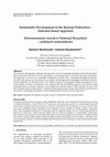 Research paper thumbnail of Sustainable Development in the Russian Federation – Indicator-based Approach