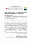 Research paper thumbnail of General characteristics of rare earth and radioactive elements in Dong Pao deposit, Lai Chau, Vietnam