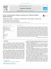 Research paper thumbnail of Secure communication channel architecture for Software Defined Mobile Networks