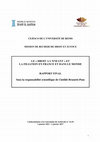 Research paper thumbnail of LE « DROIT A L'ENFANT » ET LA FILIATION EN FRANCE ET DANS LE MONDE RAPPORT FINAL Sous la responsabilité scientifique de Clotilde Brunetti-Pons