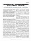 Research paper thumbnail of Emerging Pattern of Rabies Deaths and Increased Viral Infectivity