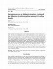 Research paper thumbnail of Increasing Access to Higher Education: A study of the diffusion of online teaching among 913 college faculty