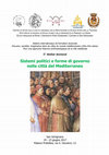 Research paper thumbnail of «Sistemi politici e forme di governo nelle città del Mediterraneo», Centro di Studi sulla Civiltà Comunale della Deputazione di Storia Patria per la Toscana (San Gimignano, 19-23 giugno 2017), coordinamento scientifico: Andrea Zorzi.