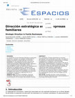 Research paper thumbnail of Dirección estratégica en las empresas familiares Strategic Direction in Family Businesses