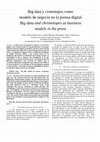 Research paper thumbnail of Big data y cronotopos como modelo de negocio en la prensa.pdf