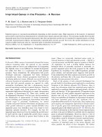 Research paper thumbnail of Imprinted genes in the placenta-a review