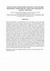 Research paper thumbnail of Adaptation strategies used by low-income residents affected by land use changes in Hanoi, Vietnam