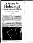 Research paper thumbnail of A Future for Holocaust Commemoration