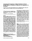 Research paper thumbnail of Assessing the progression of renal disease in clinical studies: effects of duration of follow-up and regression to the mean. Modification of Diet in Renal Disease (MDRD) Study Group