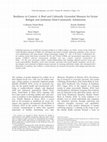 Research paper thumbnail of Resilience in Context: A Brief and Culturally Grounded Measure for Syrian Refugee and Jordanian Host-Community Adolescents