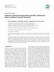 Research paper thumbnail of Synthesis of Zirconia Nanoparticles and Their Ameliorative Roles as Additives Concrete Structures