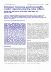 Research paper thumbnail of Estimating Y Chromosome Specific Microsatellite Mutation Frequencies using Deep Rooting Pedigrees