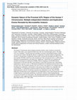 Research paper thumbnail of Dynamic nature of the proximal AZFc region of the human Y chromosome: multiple independent deletion and duplication events revealed by microsatellite analysis