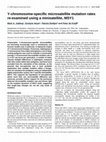 Research paper thumbnail of Y-chromosome-specific microsatellite mutation rates re-examined using a minisatellite, MSY1