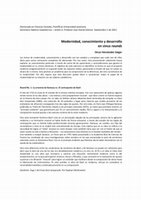 Research paper thumbnail of Modernidad, conocimiento y desarrollo en cinco rounds