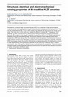 Research paper thumbnail of Structural, electrical and electromechanical sensing properties of Bi-modified PLZT ceramics