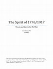 Research paper thumbnail of The Spirit of 1776/1917: Town and Gown Go To War