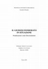 Research paper thumbnail of RICOEUR_IL GIUDIZIO PONDERATO IN SITUAZIONE_Ponderazione come Discernimento