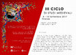 Research paper thumbnail of III CICLO DI STUDI MEDIEVALI, Firenze 8-10 Settembre 2017