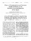 Research paper thumbnail of Effects of norepinephrine and serotonin uptake inhibitors on the schedule-controlled behavior of the pigeon