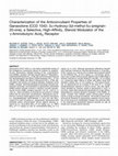 Research paper thumbnail of Characterization of the Anticonvulsant Properties of Ganaxolone (CCD 1042; 3α-Hydroxy-3β-methyl-5α-pregnan-20-one), a Selective, High-Affinity, Steroid Modulator of the γ-Aminobutyric AcidA Receptor