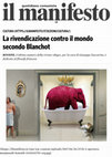 Research paper thumbnail of La rivendicazione contro il mondo secondo Blanchot.pdf