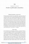 Research paper thumbnail of Arendt on Philosophy and Politics