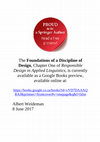 Research paper thumbnail of [Ch. 1 in Responsible Design in Applied Linguistics] The Foundations of a Discipline of Design