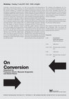 Research paper thumbnail of On Conversion (ICI Berlin, 11 July 2017) - Workshop organized by Francesco Giusti, Manuele Gragnolati, and Daniel Reeve