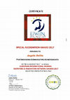 Research paper thumbnail of Special Recognition Award 2017 for “Ingenious & Innovative Achievements” on the occasion of the 6th Bi-Annual European International Women Inventors & Innovators Network Awards held at the University of Bari, Italy