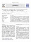 Research paper thumbnail of Influence of dopant concentration on the structural and optical characteristics in Ti doped (2 and 5mol%) LiNbO3 nonlinear optical single crystal