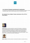 Research paper thumbnail of Sciences humaines et sociales et patrimoine numérique