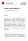 Research paper thumbnail of The social productivity of anonymity