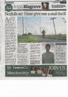 Research paper thumbnail of Norfolk Made Films In My View Evening News article 20/05/15