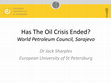 Research paper thumbnail of Perspectives of the Petroleum Industry: Has the Oil Crisis Ended? - Presentation Slides (May 2017)