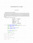 Research paper thumbnail of Logistic Regression using Python on the Digit and MNIST Datasets (Sklearn, NumPy, MNIST, Matplotlib, Seaborn)